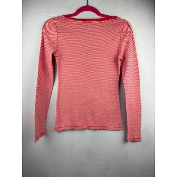 Old Navy Red & White Striped Long Sleeve Top S - Picture 3 of 4